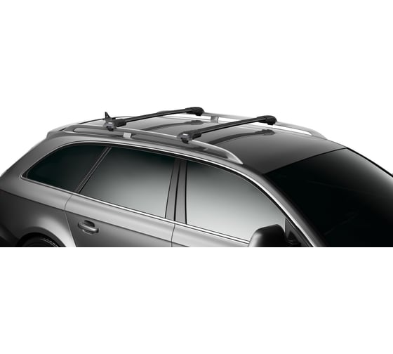 Багажник Thule WingBar Edge черного цвета на рейлинги Длина дуг L 9583-2 9583B