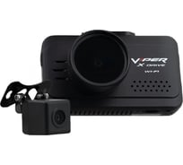 Видеорегистратор Viper X-DRIVE DUO Wi-Fi + кам.заднего вида, наружная УТ000015102