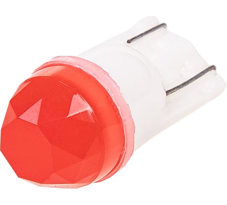 Автолампа SKYWAY светодиодная, T10W5W, 12 В, 1SMD, 1 контакт, керамика, 3D, красная, салон, габариты, номер, стопы S08201447