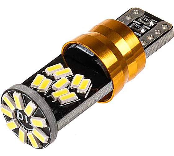 Автолампа SKYWAY диод T10 (W5W) 12V 27 SMD диодов 1-конт (CANBUS) белая, 2 шт. S08201435