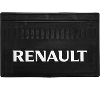 Брызговик ДАЛИ-авто 35*52 Renault, резина, объемный, белая надпись, к-т DA-NP174