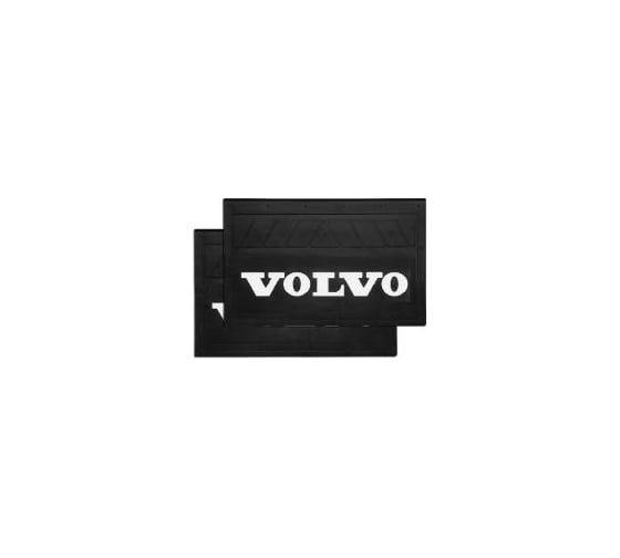Брызговик ДАЛИ-авто задний 580*360*7 VOLVO, резина, объемный, белая надпись, к-т DA-02182
