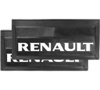 Брызговик ДАЛИ-авто задний 660*270*7 RENAULT, резина, объемный, белая надпись, к-т DA-02195