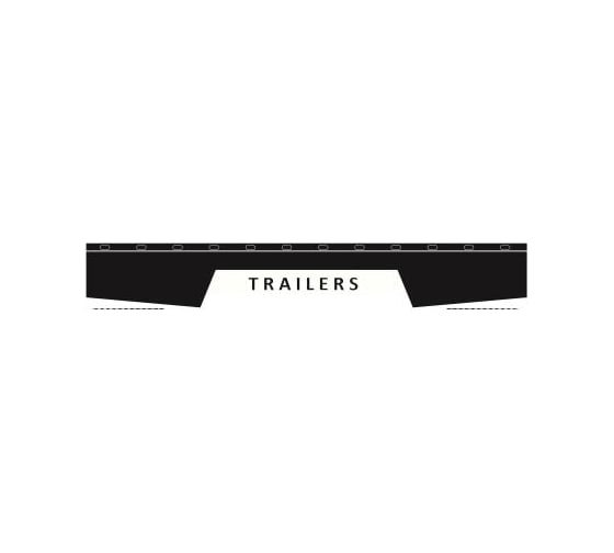 Брызговик ДАЛИ-авто задний длинномер 2400*350 мм резина TRAILERS DA-02875