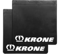 Брызговик полуприцепа Krone ДАЛИ-авто 400*400*6 , резина, объемный, белая надпись, к-т DA-02179