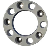 Колпак колеса ДАЛИ-авто 22.5", передний, на евродиск, ободок, пластик, серый DA-01716