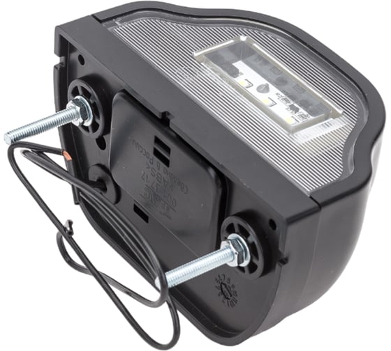 Фонарь подсветки номерного знака ДАЛИ-авто LED, черный, волна, 12/24 В DA-01890