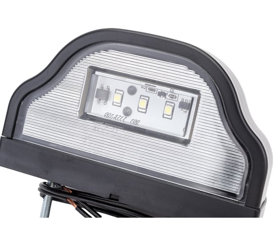 Фонарь подсветки номерного знака ДАЛИ-авто LED, черный, волна, 12/24 В DA-01890