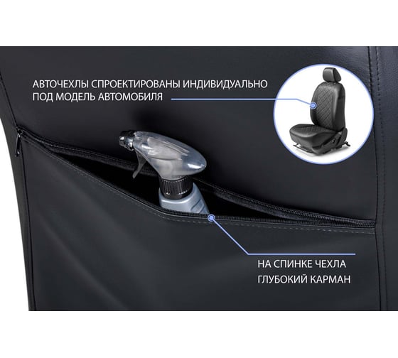 Авточехол на водительское сиденье Rival Hyundai Solaris/Kia Rio/Rio X/X-Line SC.2303.2FL