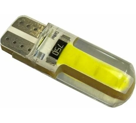 Светодиод Nord-Yada T10 (2 LED) 1.08W COB (size 13 mm 1.5 mm) 12V W5W белый (2 шт в 1 упаковка) 906070