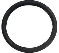 Оплетка на рулевое колесо AVTOLIDER1 М (37-39см), (Черная кожа Дакота+черная перфорация черная нитка) Dakota-2Perf-0101B