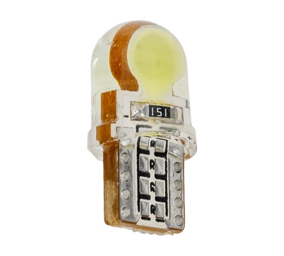 Светодиод Nord-Yada T10 (2 LED) 0.48W COB (Diameter=6mm ) 12V W5W белый (2 шт в 1 упаковке) 906072