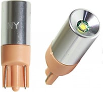 Светодиод Nord-Yada T10 1SMD (CREE) в алюминиевый корпус CANBUS 12V base: W2.1 9.5 d 1.44 W 30 lm (2 шт в 1 упаковке) 904602