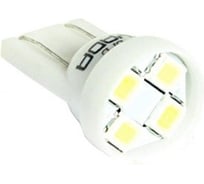 Светодиод Nord-Yada T10 4SMDx1chip (size3528) W5W (W2,1x9,5d) 0.36W 12 V 24 lm белый (2 шт в 1 упаковке) 902651