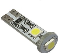 Светодиод Nord-Yada T10 BM 3SMD (size 5050) W5W (W2,1x9,5d) 12V белый 30lm 1.6W (с резистором) (2 шт в 1 упаковке) 902703