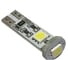 Светодиод Nord-Yada T10 BM 3SMD (size 5050) W5W (W2,1x9,5d) 12V белый 30lm 1.6W (с резистором) (2 шт в 1 упаковке) 902703 1