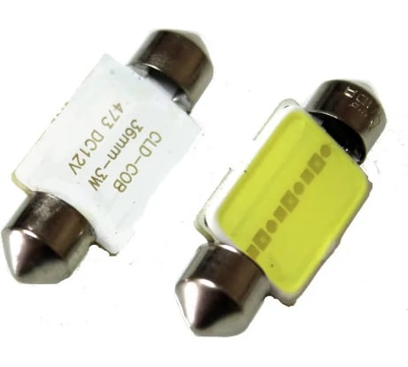 Светодиод Nord-Yada T11x36-S8.5 COB-1.5W 12V C5W белый 0.8 W 45 lm (2 шт в 1 упаковка) 904599