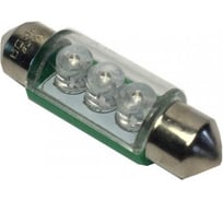 Светодиод Nord-Yada T11x36-S8.5(3LED) 12V C5W зеленый 0.22W 8.3lm (2 шт в 1 упаковке) 900299