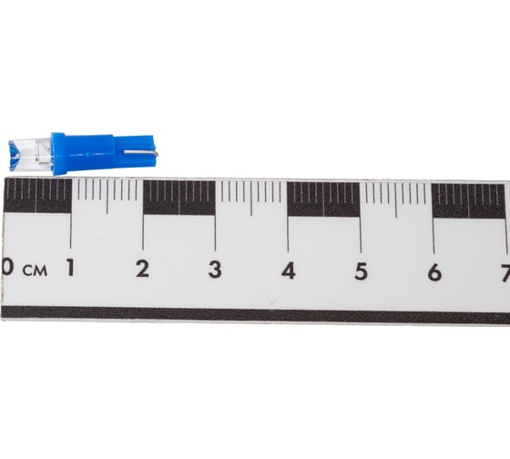 Светодиод Nord-Yada T5-01 (1LED) 12V W1,2W Base:W2,0x4,6d 0.13W 0.4 lm конус синий (2 шт в 1 упаковке) 900278