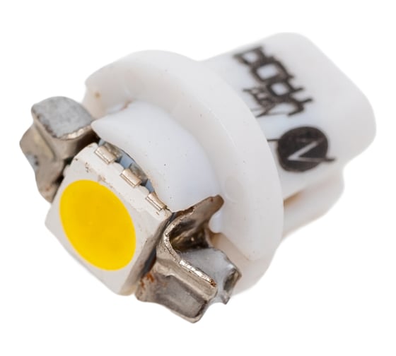 Светодиод Nord-Yada T5 B8,5d-02 (1SMD)12V W1.2W Base: B8.5d 0.1W 5 lm теплый белый (2 шт в 1 упаковке) 901985
