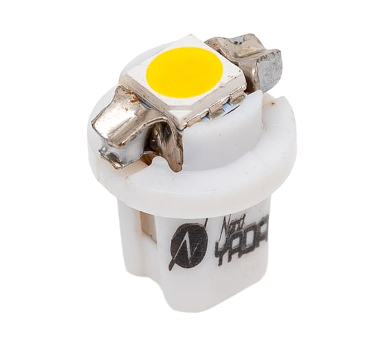 Светодиод Nord-Yada T5 B8,5d-02 (1SMD)12V W1.2W Base: B8.5d 0.1W 5 lm теплый белый (2 шт в 1 упаковке) 901985
