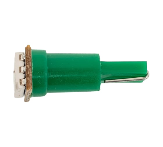 Светодиод Nord-Yada T5-02 (1SMD) 12V W1,2W Base:W2,0x4,6d 0.1W зеленый (2 шт в 1 упаковке) 901145
