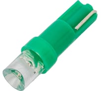 Светодиод Nord-Yada T5-01 (1LED) 12V W1,2W Base:W2,0x4,6d 0.13W 1.8lm конус зеленый (2 шт в 1 упаковке) 900279