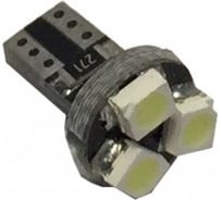 Светодиод Nord-Yada T5 BM 3SMD 12V (size 1210) Base:W2.0x4.6d белый (2 шт в 1 упаковке) 903062
