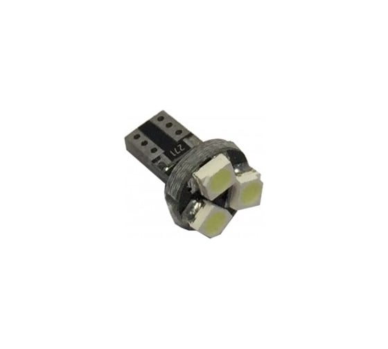 Светодиод Nord-Yada T5 BM 3SMD 12V (size 1210) Base:W2.0x4.6d белый (2 шт в 1 упаковке) 903062