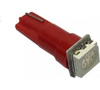 Светодиод Nord-Yada T5-02 (1SMD) 12V W1,2W Base:W2,0x4,6d 0.1W 0.8 lm красный (2 шт в 1 упаковке) 901146
