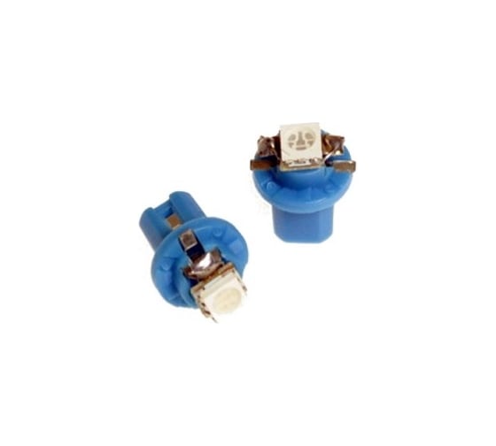 Светодиод Nord-Yada T5 B8,5d-02 (1SMD) 12V W1.2W Base: B8.5d 0.1W 0.8lm BLUE (2 шт в 1 упаковке) 901987
