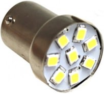 Светодиод Nord-Yada G18.5 8SMD (size 2835) 12V R10W BA15s белый 0.5 W 32 lm (2 шт в 1 упаковке) 904590