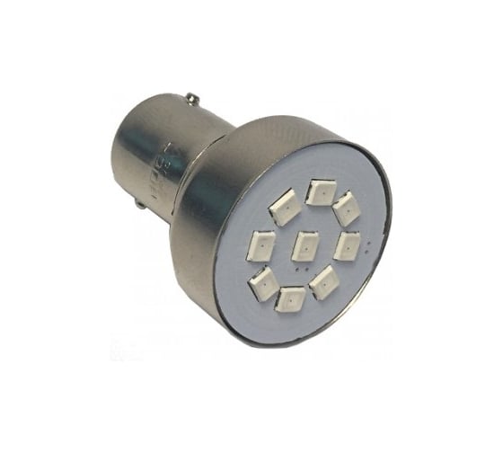 Светодиод Nord-Yada S25 (9SMD) BA15s 12V красный 0.72 W 6 lm (2 шт в 1 упаковке) 901975