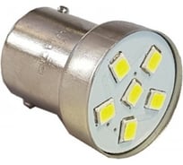 Светодиод Nord-Yada G18.5 (6SMD) 12V BA15s белый 0.48 W 28.8 lm (2 шт в 1 упаковке) 901883