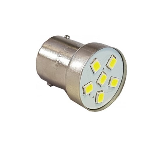 Светодиод Nord-Yada G18.5 (6SMD) 12V BA15s белый 0.48 W 28.8 lm (2 шт в 1 упаковке) 901883 1