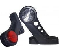 Габаритный фонарь ДАЛИ-авто LED красный-прозрачный 130мм 12В/24В DA-01884