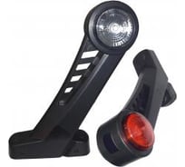 Габаритный фонарь ДАЛИ-авто LED красный-прозрачный 180мм 12В/24В DA-01882