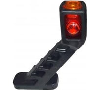 Габаритный фонарь ДАЛИ-авто LED красный-прозрачный 190мм квадрат 12В/24В DA-01887