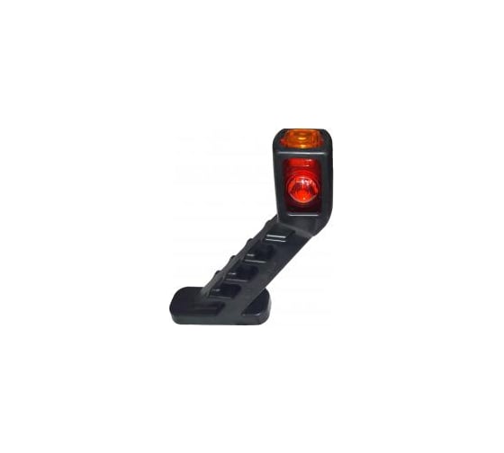 Габаритный фонарь ДАЛИ-авто LED красный-прозрачный 190мм квадрат 12В/24В DA-01887