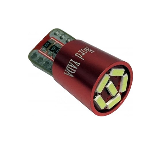 Светодиод Nord-Yada T10 6SMD (size 4014) W5W белый 12V (2шт в 1 уп.) 906075