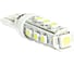 Светодиод Nord-Yada T10 13SMD (size3528x12+5050x1) 12V W5W (W2,1x9,5d) 1W 72lm белый (2шт в 1 уп.) 902680 1