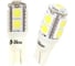 Светодиод Nord-Yada T10-9SMD (size 5050) 12V W5W теплый белый 1.2W 45lm (2шт в 1 уп.) 900295 1