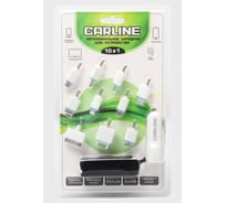 Зарядное устройство AZARD Carline 12/24 В, miniUSB/microUSB/IPhone/Nokia/LG, белое ch-10-1w