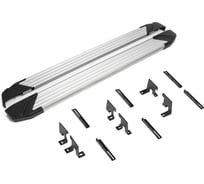 Пороги на автомобиль Rival "Silver" Haval Dargo 2022-н.в., рынок РФ, 180 см, F180AL.9406.1