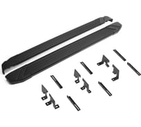 Пороги на автомобиль Rival Black Haval Dargo 2022-н.в., рынок РФ, 180 см, F180ALB.9406.1