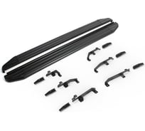 Пороги на автомобиль Rival Premium-Black Jetour X70 Plus 2023-н.в., 180 см, A180ALB.0910.1