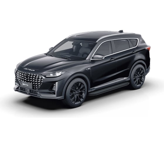 Пороги на автомобиль Rival Premium-Black Jetour X70 Plus 2023-н.в., 180 см, A180ALB.0910.1