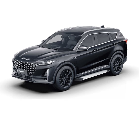 Пороги на автомобиль Rival Silver Jetour X70 Plus 2023-, рынок РФ, 180 см, F180AL.0910.1