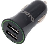 Автомобильное зарядное устройство BURO XCJ-041-2.1A 10.5W 2.1A+1A 2xUSB универсальное черный 373519