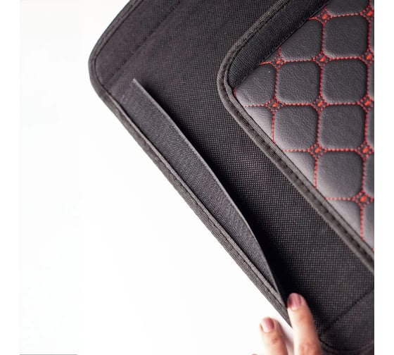 Ящик для багажника Good Sale 46x30x27 см, черный с красный строчкой 10117BR